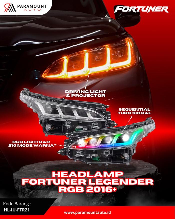 Headlamp Fortuner Legender 2016+ RGB