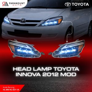 Headlamp LED Toyota Innova 2012–2015 Modifikasi DRL Sequential – Lampu Depan Innova Reborn Style Full Set Plug & Play