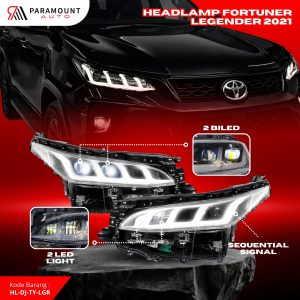 icon video play    Share:  0 Headlamp Fortuner Legender 2021 LED 2 Biled Projector Sequential Signal Lampu Depan Mobil Plug & Play