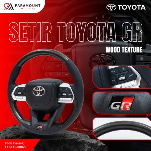Paramount Auto Setir Toyota Black Paint Carbon Glossy Steering Wheel Sport Premium OEM - Real Carbon, Model 1